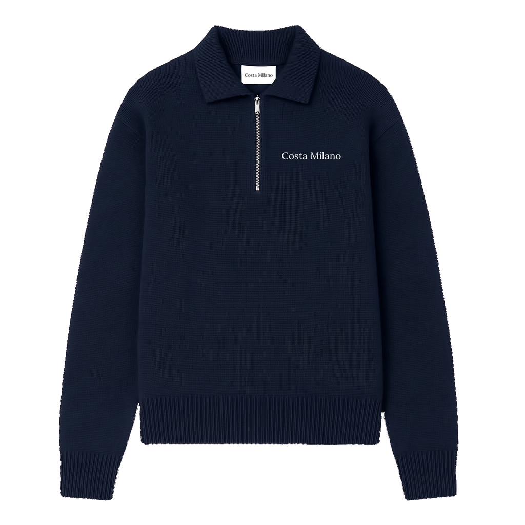 Portofino Quarter-Zip Polo Knit