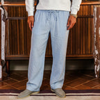 Costa Milano Amalfi Linen Trousers — flat lay
