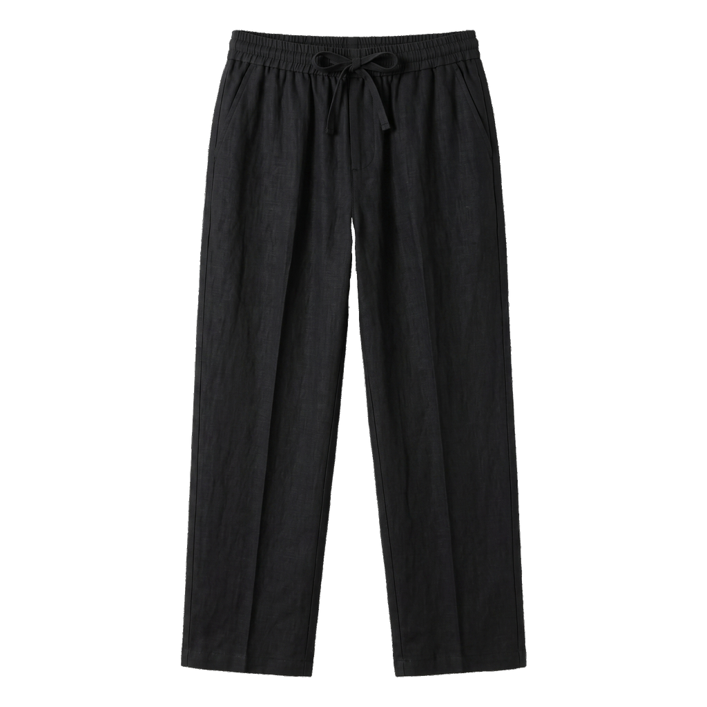 Black Linen Trousers