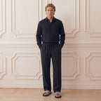 Black Linen Trousers
