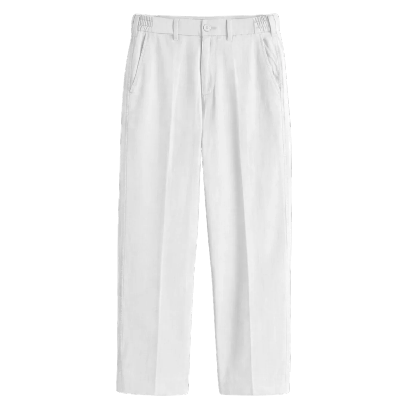 Costa Milano Relaxed Pants White — flat lay
